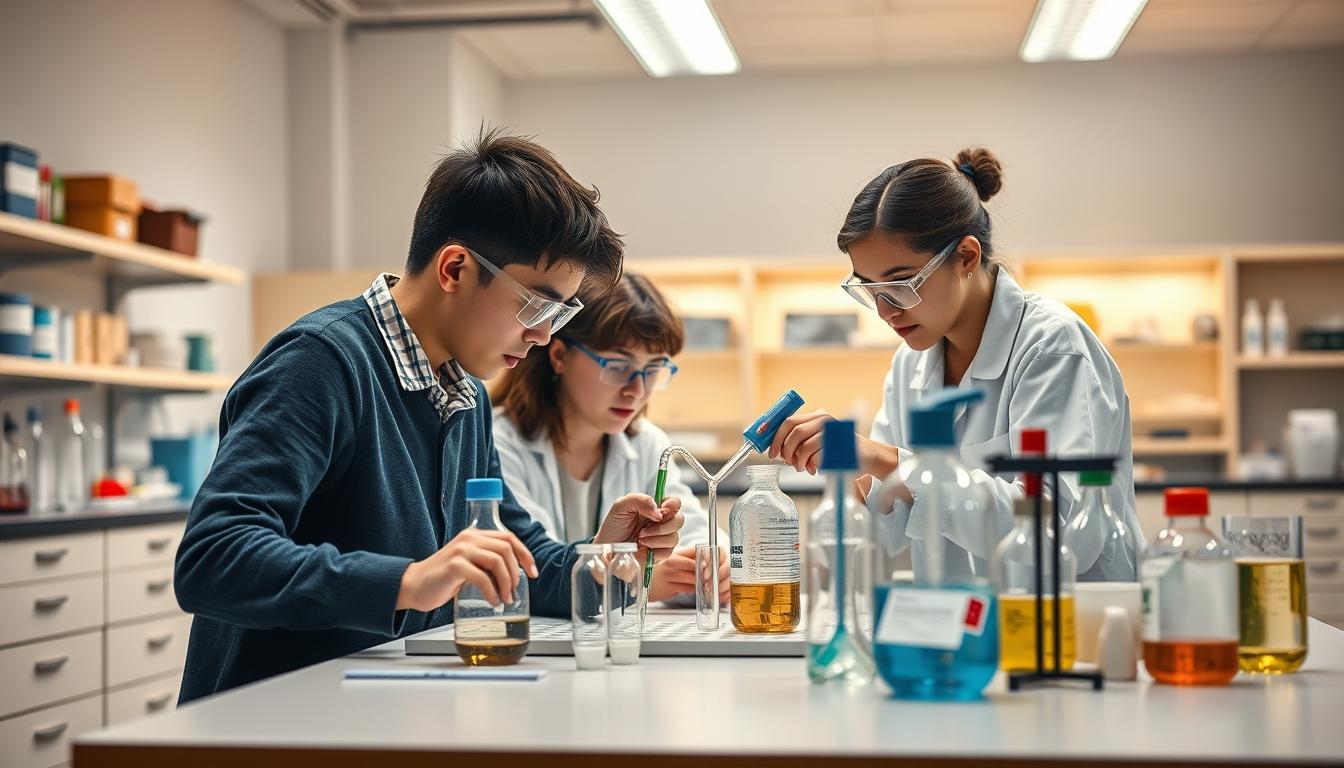 Students collaborating in study space